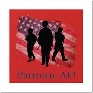 Patriotic AF! Posters and Art